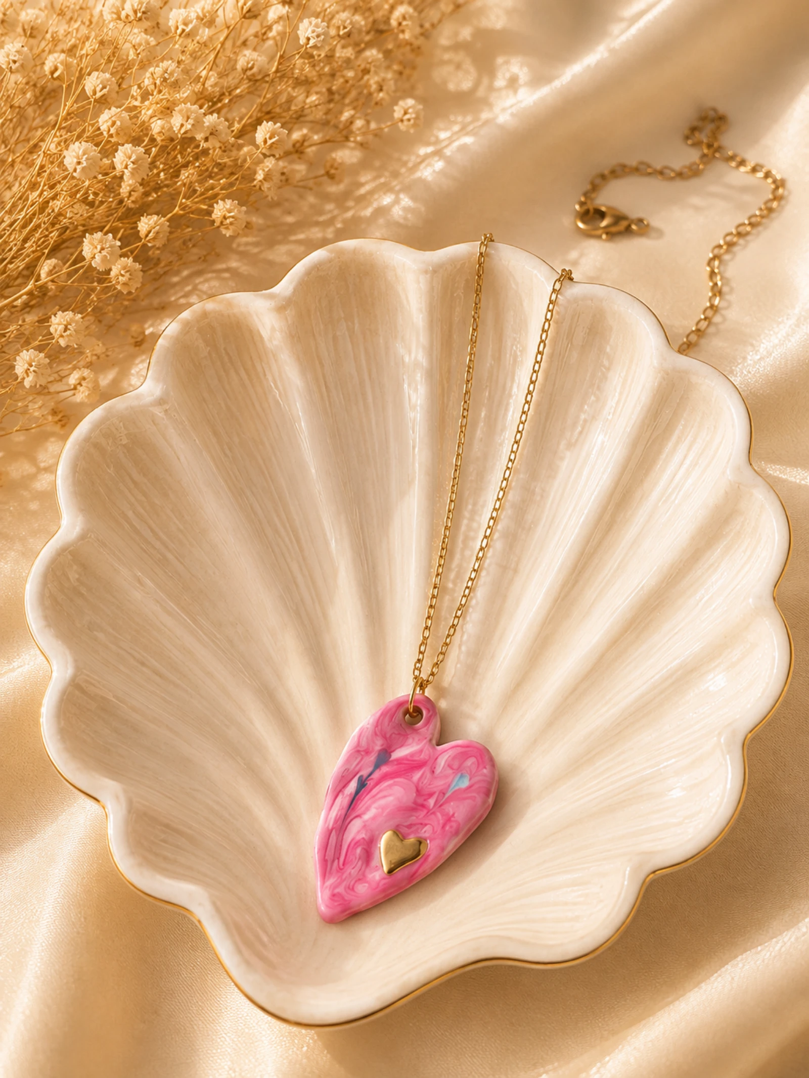 Collier pendentif cœur 